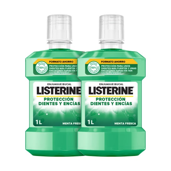 Listerine Bain de bouche Dents et gencives Bain de bouche à la menthe 2X1000ml