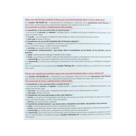 Forté Pharma XtraSlim 700 Femme 45+ 120 Capsules