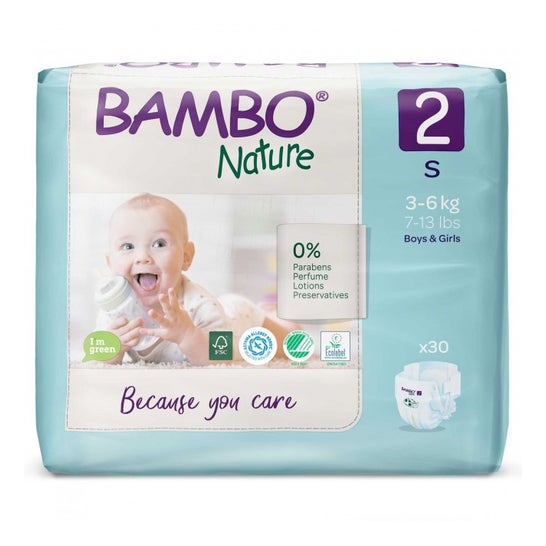 Couche Bambo Nature Taille 2 S 30 pcs