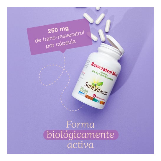 Sura Vitasan Resvératrol Max 500mg 60 gélules