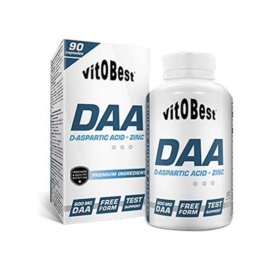 Vitobest Daa Acide D-Aspartique + Zinc 90 Capsules