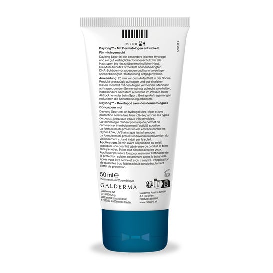 Daylong Sport Crème-Hydrogel Extra Légère SPF50+ 50ml