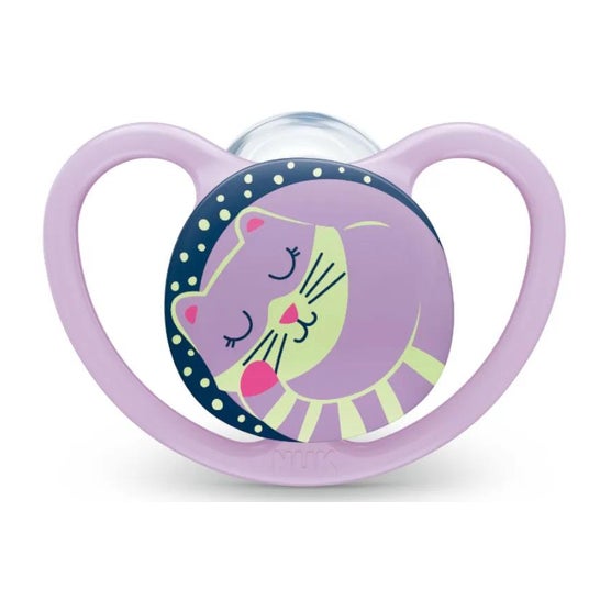 Nuk Sucette en silicone Space Night 6-18M 1ud Nuk Sucette en silicone Space Night 6-18M 1ud