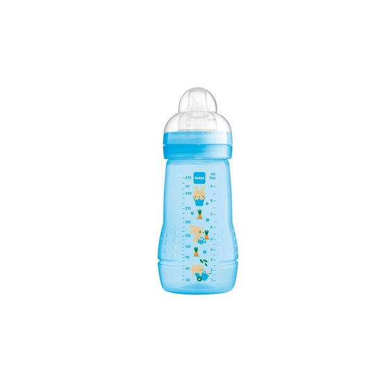 Mam Bottle Easy Active Baby Biberon Bleu +2M 270ml