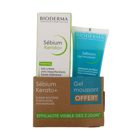 Bioderma Sébium Kerato+ 30ml + Gel Moussant 45ml