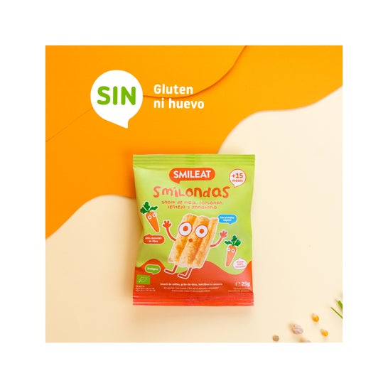 Smileat Smilondas Snack Ecológico de Zanahoria 25g