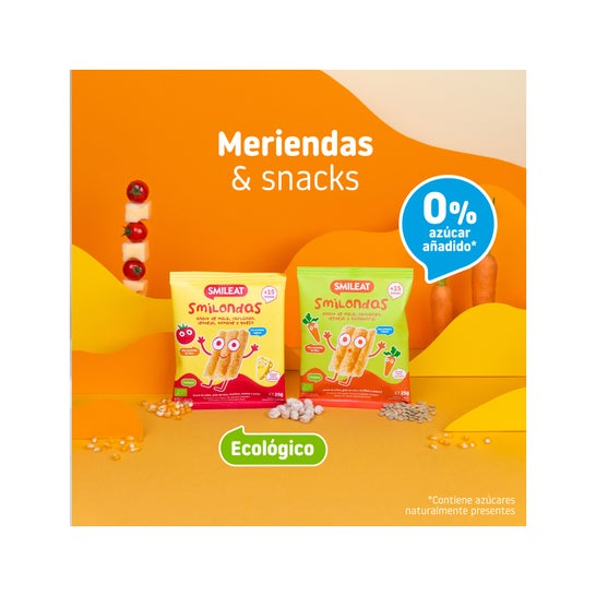 Smileat Smilondas Snack Ecológico de Zanahoria 25g