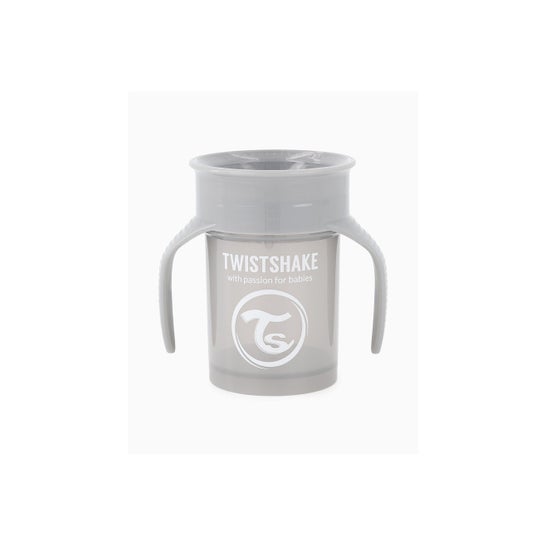 Twistshake 360 Cup 6+ Pastel Plava Gris 1ut