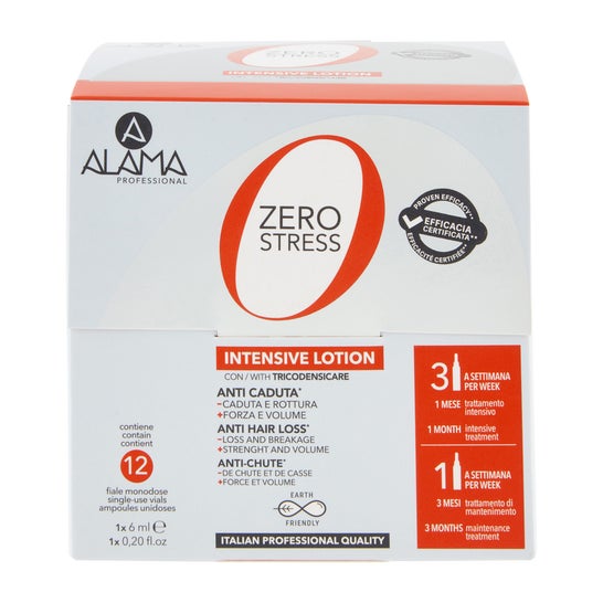 Alama Professional Zero Stress Intensive Lotion Antichute 12x6ml