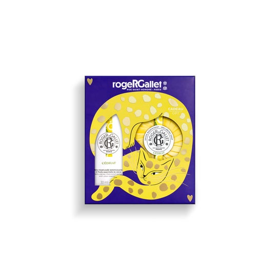 Roger & Gallet Coffret Eau Parfumée Bien-être Cédrat 30ml et Savon 100 g