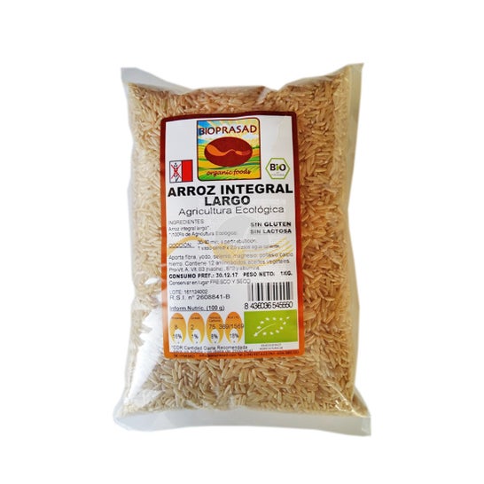 Bioprasad Riz Complet Complet Bio Sans Gluten 1kg