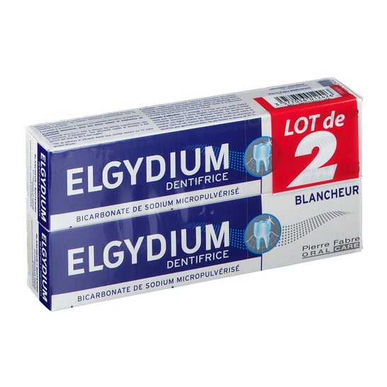 Elgydium Dentifrice Blancheur Tube 75 Ml X2