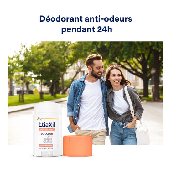 Etiaxil Déodorant Douceur 24h Peaux Sensibles Stick 40ml