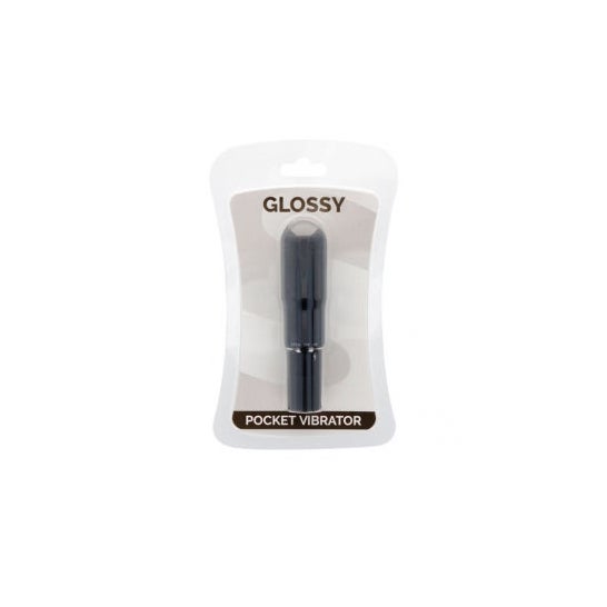 Glossy Pocket Vibrator Noir