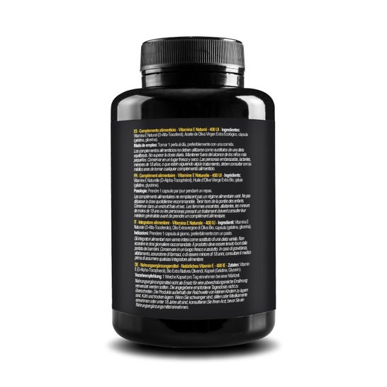 Zenement Vitamine E Naturel 400 Ui D-Alpha-Tocophérol 200caps