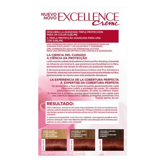 L'Oréal Set Excellence Creme Tint 454 Auburn Auburn Auburn Auburn Copper