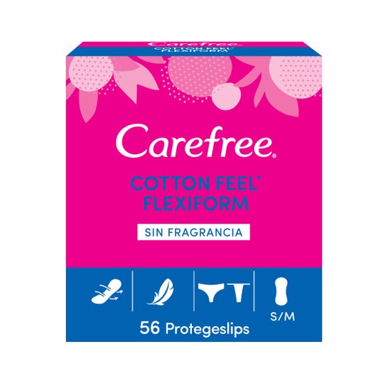 Carefree Carefree Flexiform Protecteur Cotton Sans Parfum 56uts