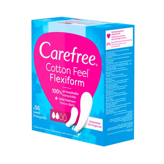Carefree Carefree Flexiform Protecteur Cotton Sans Parfum 56uts