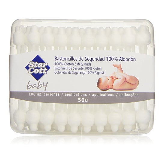 Star Cott Safety Swabs 100% coton 50 pcs