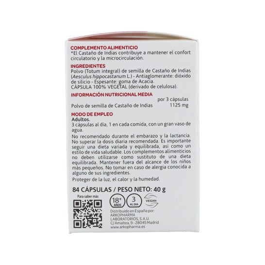 Arkopharma Arkogélules Marron d'Inde 84caps