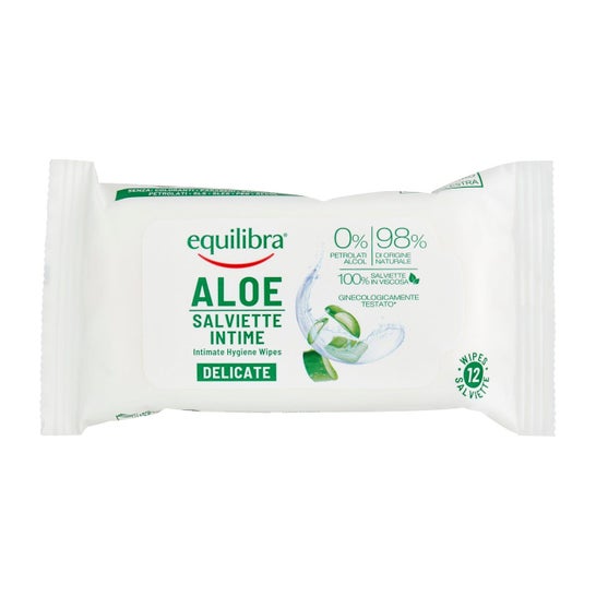 Equilibra Aloe Lingettes Intimes Délicates 12uts