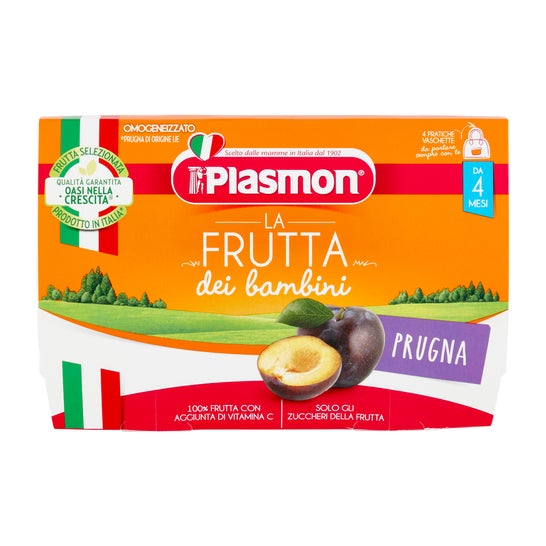 Plasmon Sapori di Natura Bouillie Prune 4x100g