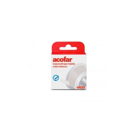 Acofar plâtre blanc non tissé 5x2,5cm 1pc