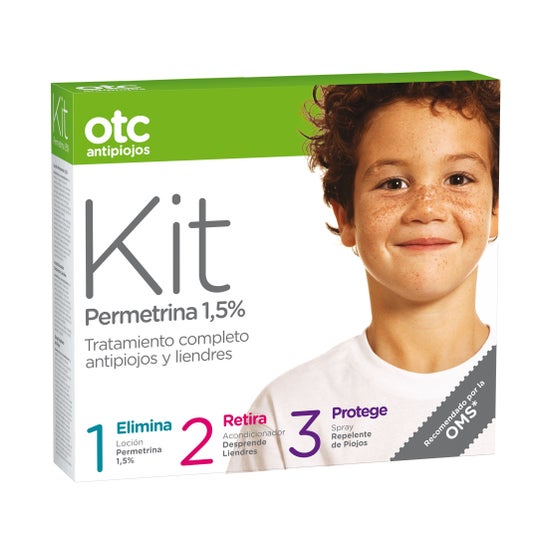OTC Kit anti-poux 1 2 3 Perméthrine 1,5%