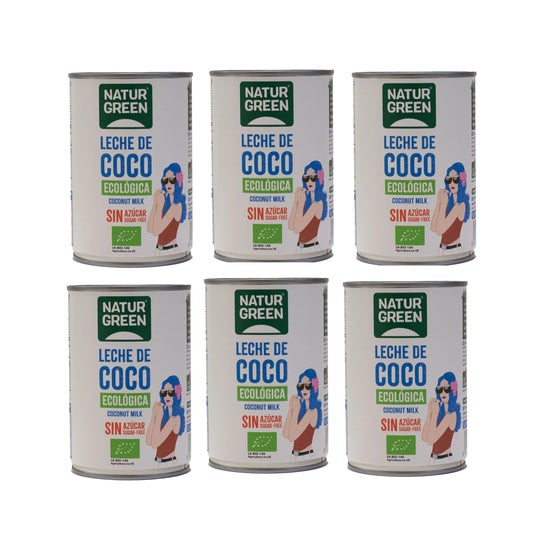 NaturGreen Pack Lait de Coco 6x400ml