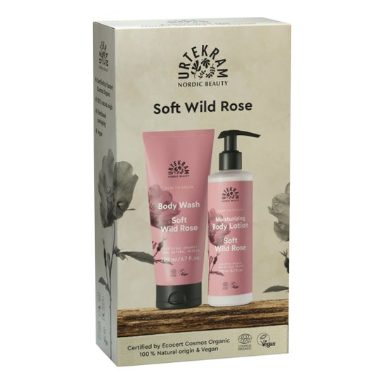 Urtekram Pack Soft Wild Rose Gel de Bain 200ml + Lotion 245ml