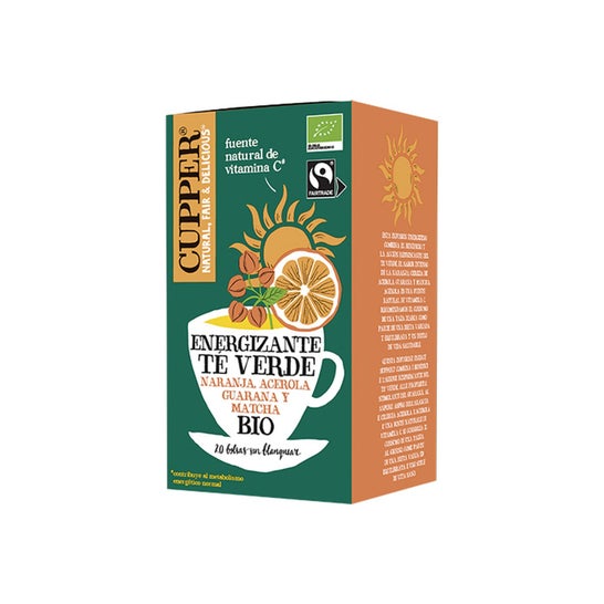 Cupper Thé Vert Infusion Energisante Eco 20 Sachets