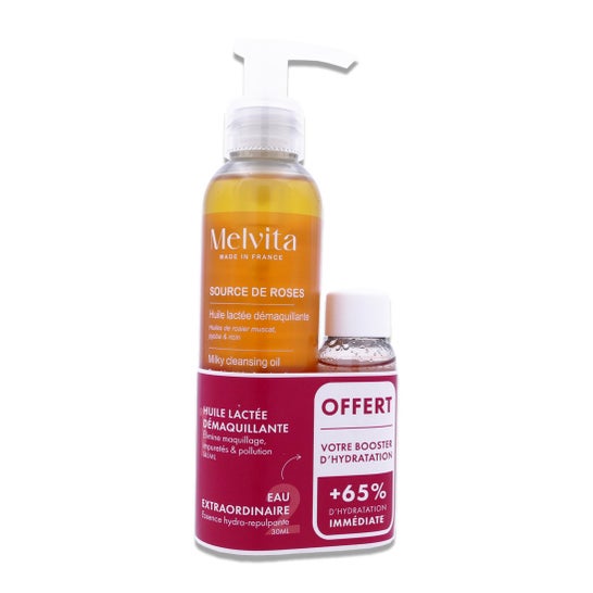 Melvita Source de Roses Set Huile Démaquillant + Eau Extraordinaire