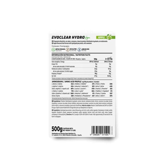 HSN Evoclear Hydro Vegan Manzana 500g
