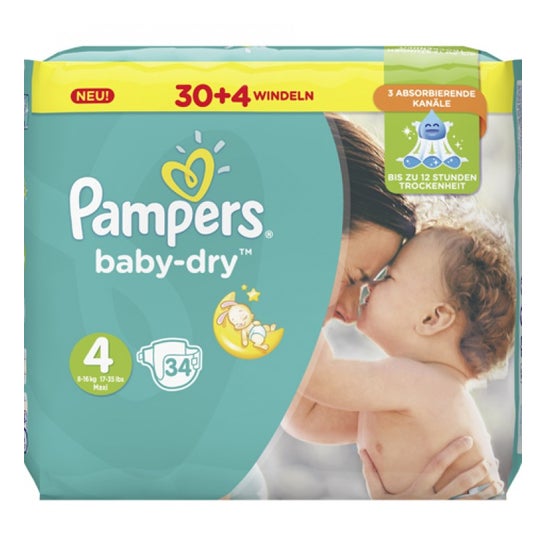 Pampers Baby Dry Couches 12H Taille 4 36uts
