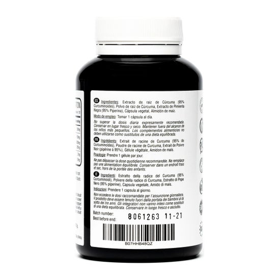 Hivital Foods Curcuma Extrait concentrée 6000 mg  120 gélules