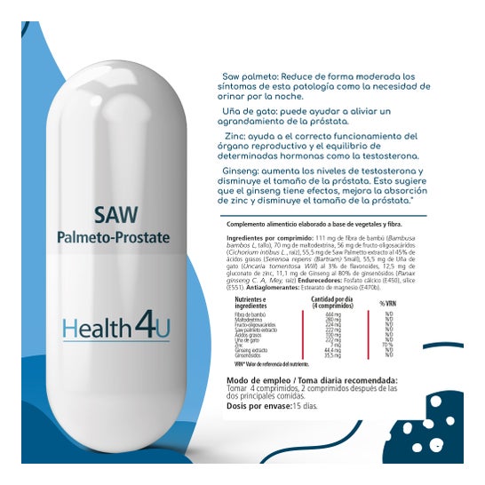 H4u Saw Palmeto-prostate 60comp 600mg
