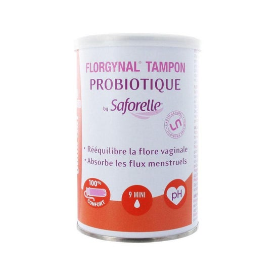Saforelle Florgynal Tampon Probiotique Mini 9uts