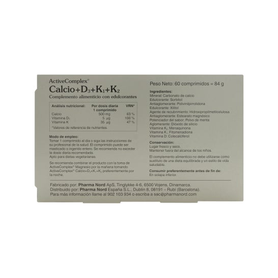 ActiveComplex™ Calcium+ D3+ D3+ K 60comp