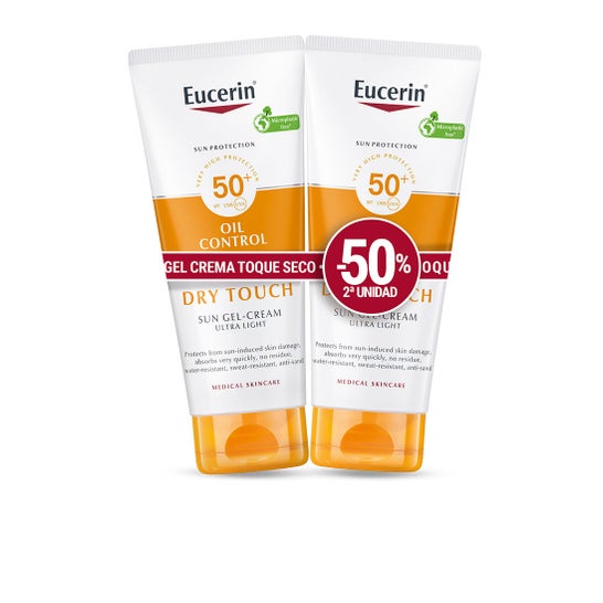 Eucerin Oil Control Dry Touch Sun Gel-Cream SPF50+ 2x200ml