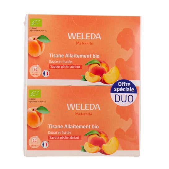 Weleda Tisane Allaitement Pêche Abricot Bio 20 Sachets 2 g