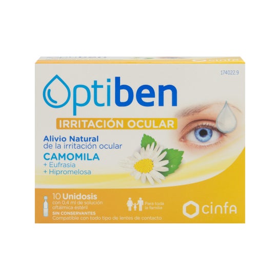 Optiben yeux irrités 10 doses uniques