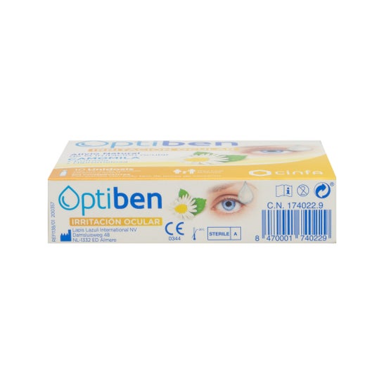 Optiben yeux irrités 10 doses uniques