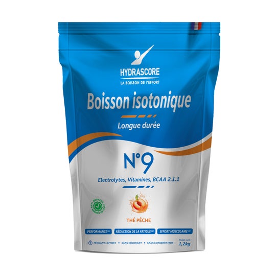Hydrascore N°9 Boisson Isotonique Thé Pêche 1,2kg