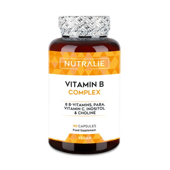 Nutralie Vitamina B Complex con Vitamina C + Colina + Inositol + PABA 90caps