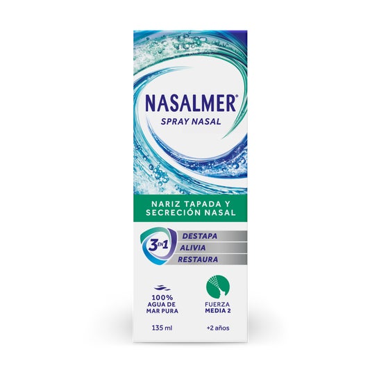 Nasalmer Spray Nasal 3en1 Force Moyenne 2 135ml