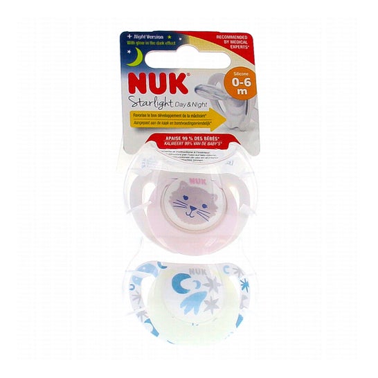 NUK Sucette Sensitive Soft Silicone 0-6 mois