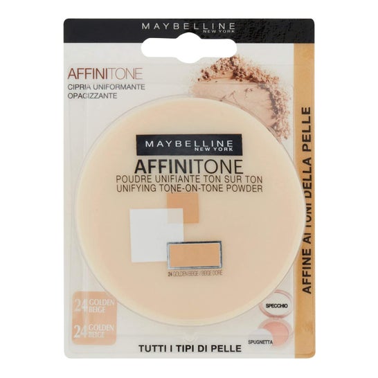 Maybelline Affinitone Poudre Unifiant Nro 24 Golden Beige 9g