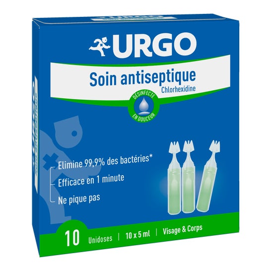 Urgo Soin Antiseptique Chlorhexidine 10unts