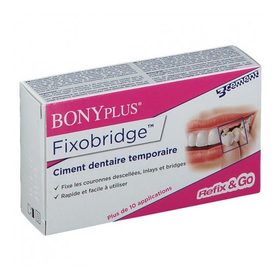 Fixobridge Bonyplus Pegamento Prótesis Dental 7g