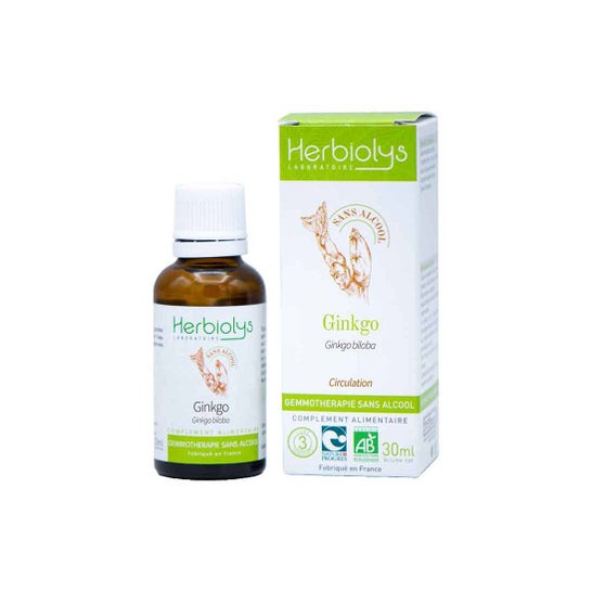 Herbiolys Ginkgo Bio Gemmothérapie Sans Alcool 30ml